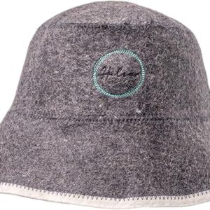 Halsa Sauna Hat, Natural Wool Sauna Cap for Men and Women