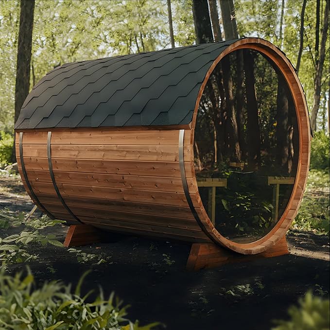 Outdoor Wooden Steam Sauna for 2-10 People - Image 2