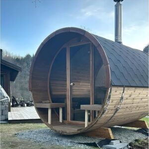 Outdoor Wooden Steam Sauna for 2-10 People